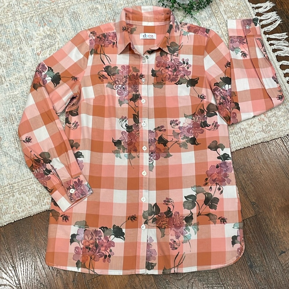 DENIM & CO BUTTON DOWN SHIRT